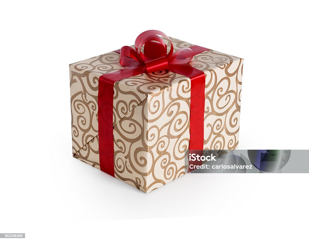 Geschenkbox mit clipping path - Lizenzfrei Band Stock-Foto