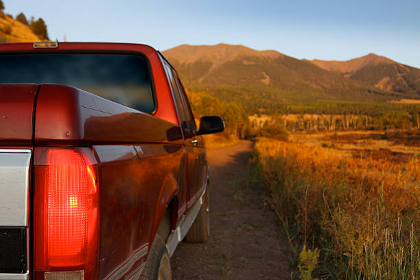 istock Truck on a dirt Road 182209207