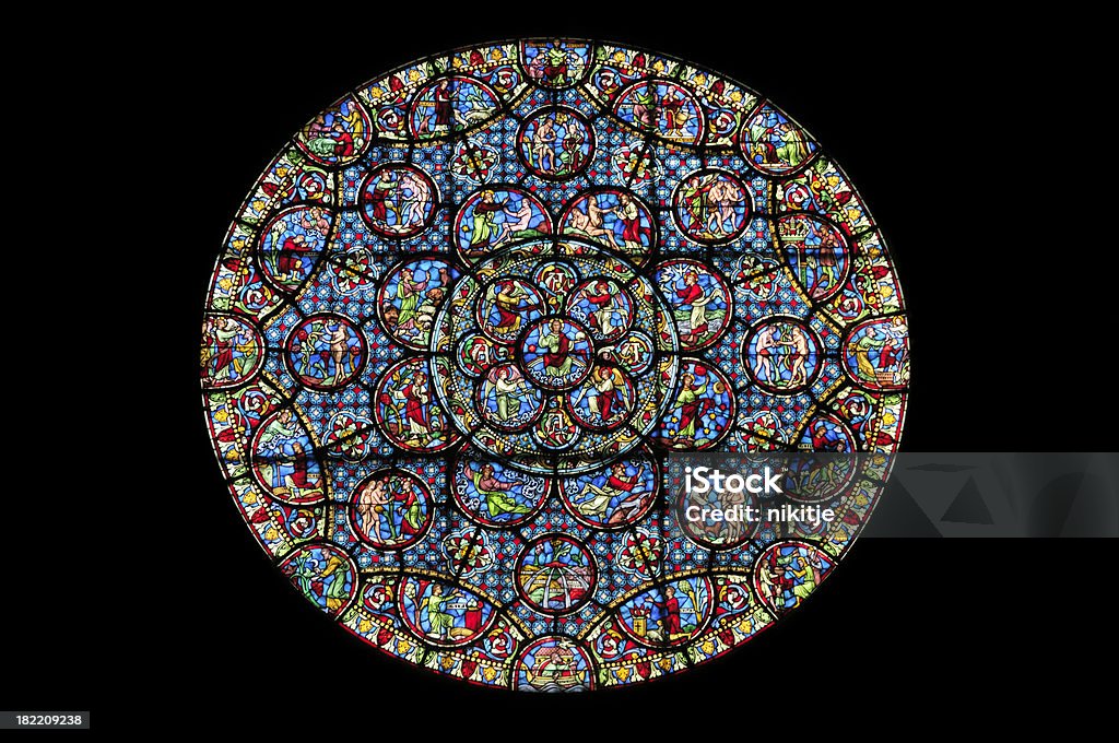 Rose window - Lizenzfrei Buntglas Stock-Foto