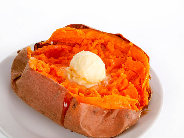 Simple Roasted Sweet Potato with Butter