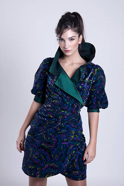 Attractive fashion model woman posing