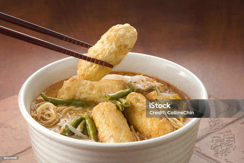 Curry Laksa-Nudeln - Lizenzfrei Asiatische Kultur Stock-Foto