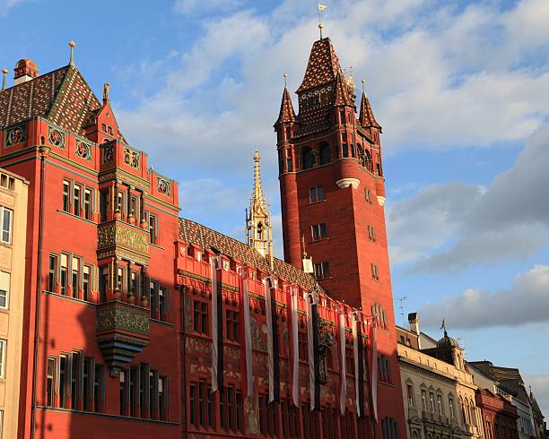 istock Basel, the red town hall 182212223