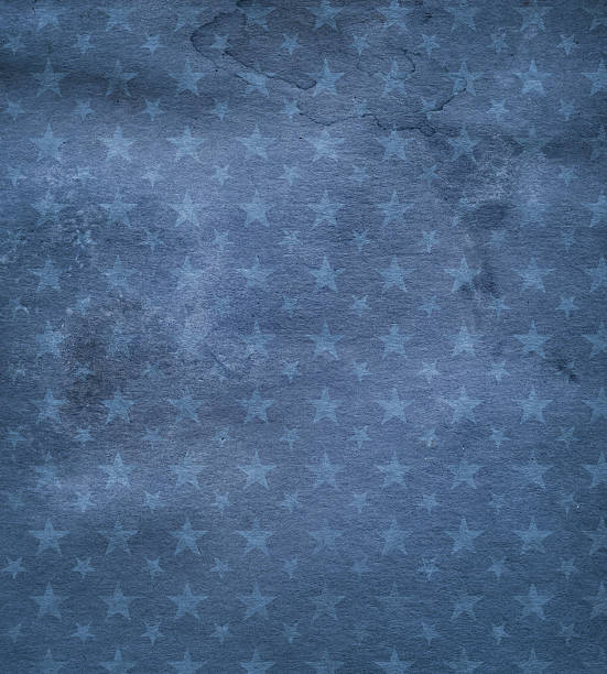 темно-голубой окрашены бумаге с звездами - patriotism стоковые фото и изображения
