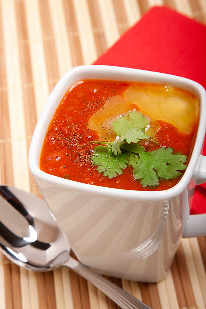 istock Tomato Soup with Cilantro and butter 182212658