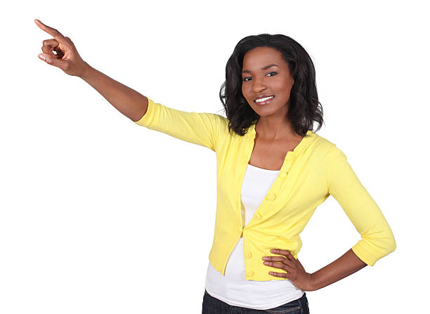 istock Businesswoman pointing 182212829