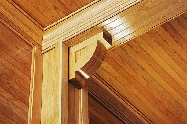 Woodgrain Paneling Pillar Beam Moulding