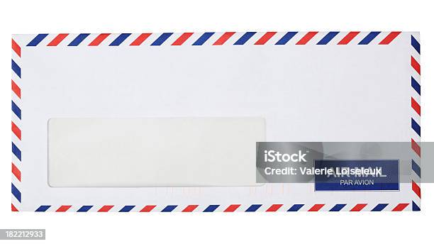 Foto de Envelope De Correio Aéreo e mais fotos de stock de Azul - Azul, Carta - Documento, Correio - Correspondência