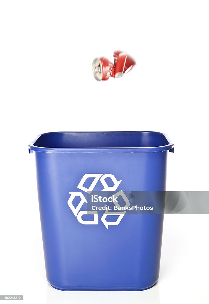 アルミニウム缶はおって、リサイクル容器 - リサイクル箱のロイヤリティフリーストックフォト
