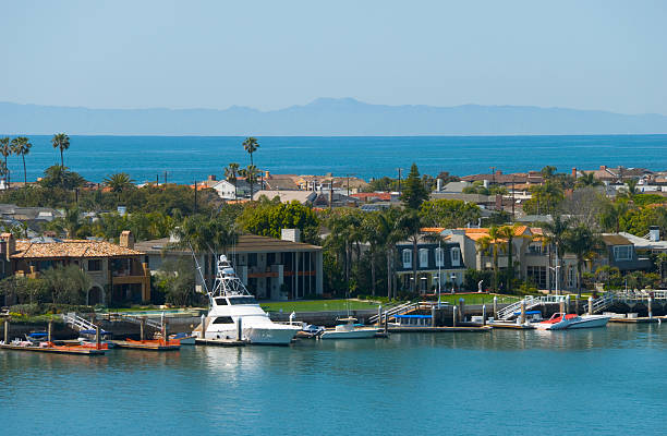 istock Newport Beach Harbor and Ocean view 182213328