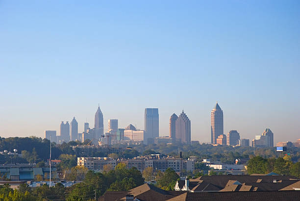 midtown atlanta georgia skyline view of skyscrapers
