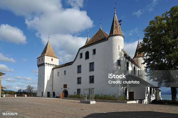 Castle At Nyon On Lake Geneva Vaud Switzerland Stock Photo - Download Image Now - Museum, Swiss Culture, Switzerland