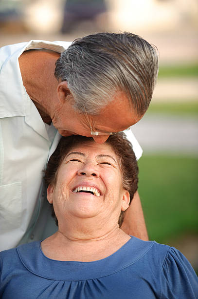 istock Happy senior couple 182213696