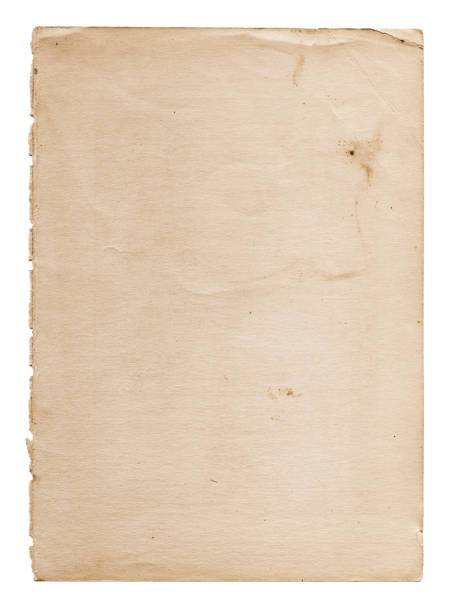 papier de vieux et usé - textured folded white page photos et images de collection