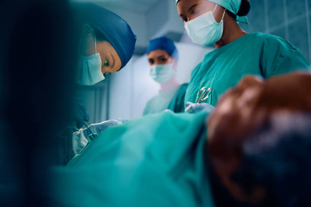 istock Focused female surgeon working in the hospital. 1822148762
