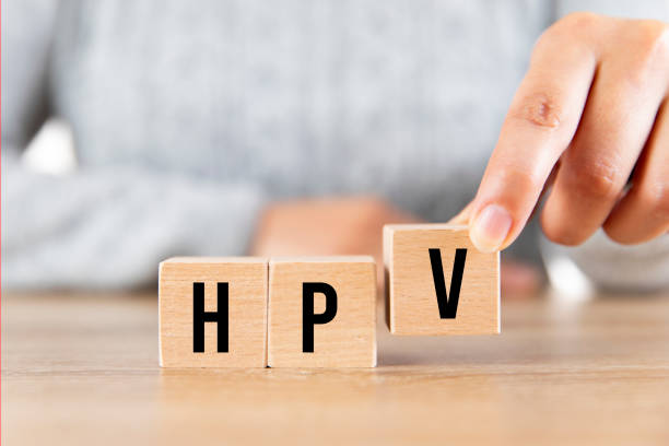 HPV (Human Papillomavirus) Acronym on Wood Block