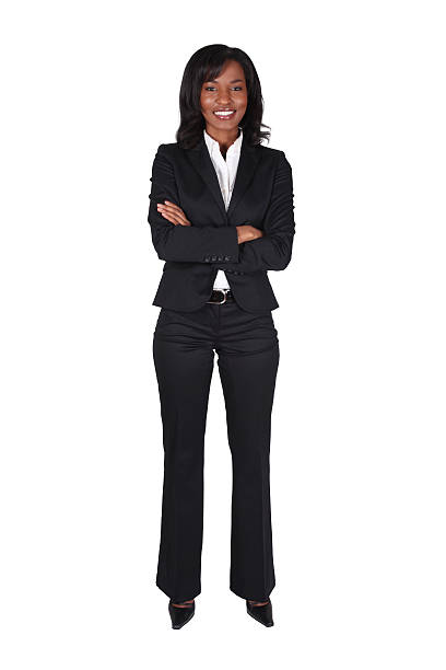 istock Businesswoman folding arms 182215765