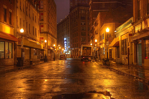 istock City Street at Night 182216468