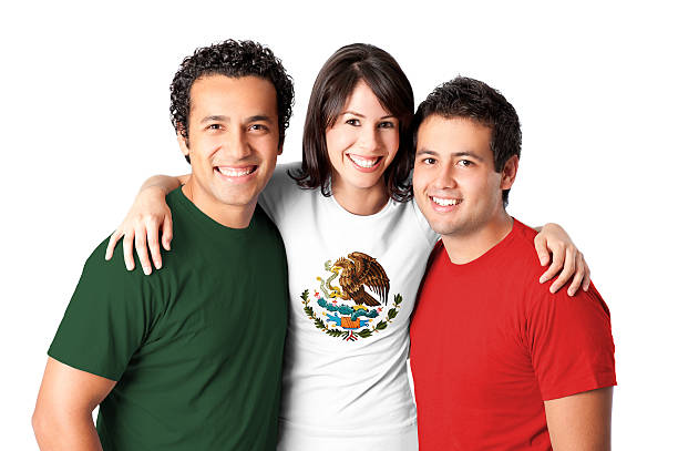 istock Friends making a Mexican flag 182216623