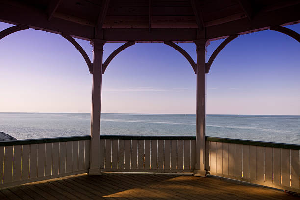 istock Gazebo over the water 182216878
