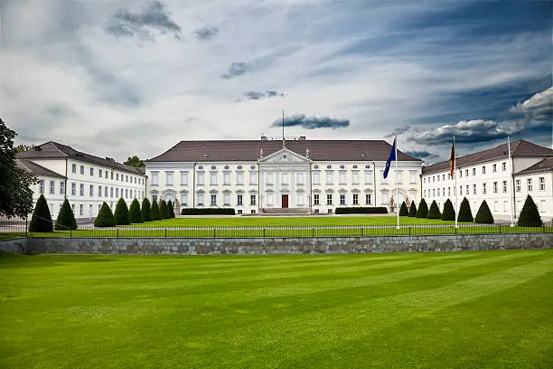 Schloss Bellevue in Berlin ( Office of the Federal President). Tiergarten. Berlin. Germany.