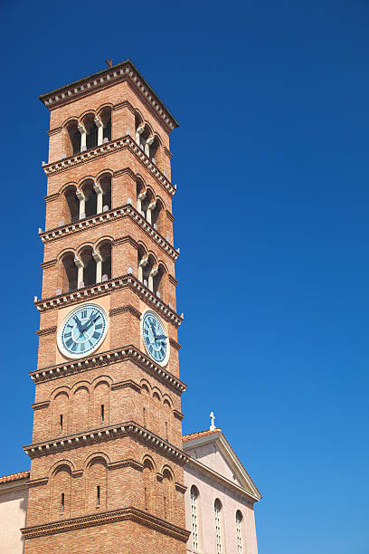 istock Romanesque Bell Tower and Church 182217438