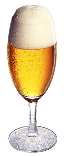 Bicchiere di birra fredda - foto stock