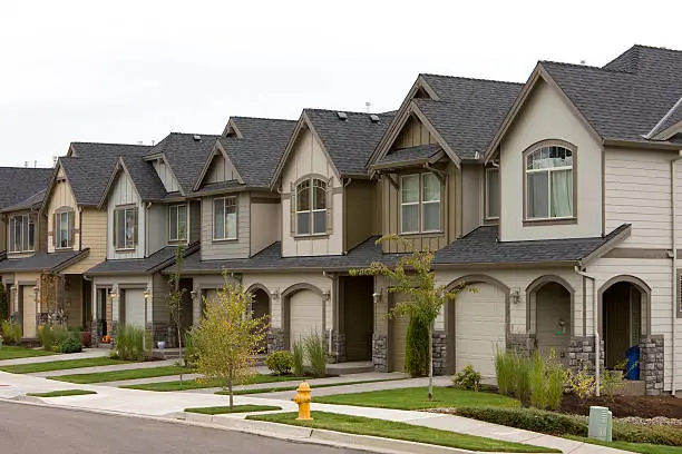 Row of townhouses