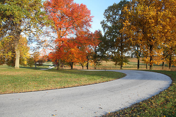 Fall  at Valley Forge National Park stock photo