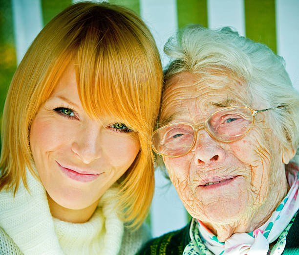 istock Senior lady with her granddaughter 182218448