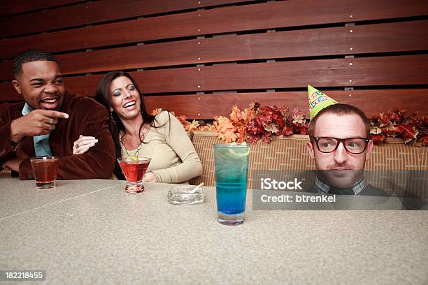 Dude Loses Stock Photo - Download Image Now - Bar - Drink Establishment, Teasing, Adult