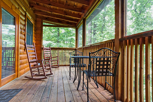 istock Deck chairs waiting on the porch (XXL) 182218756