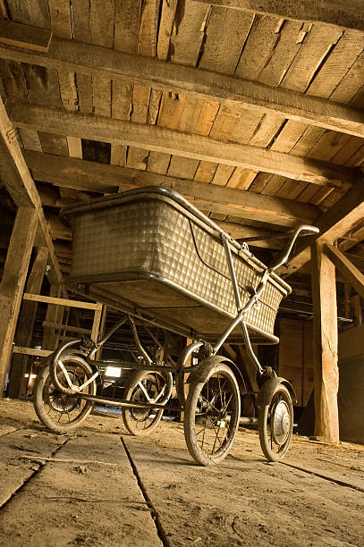 istock Retro baby carriage 182218799