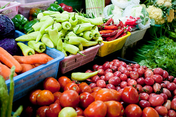 istock Fresh Vegetables At A Market 182220275