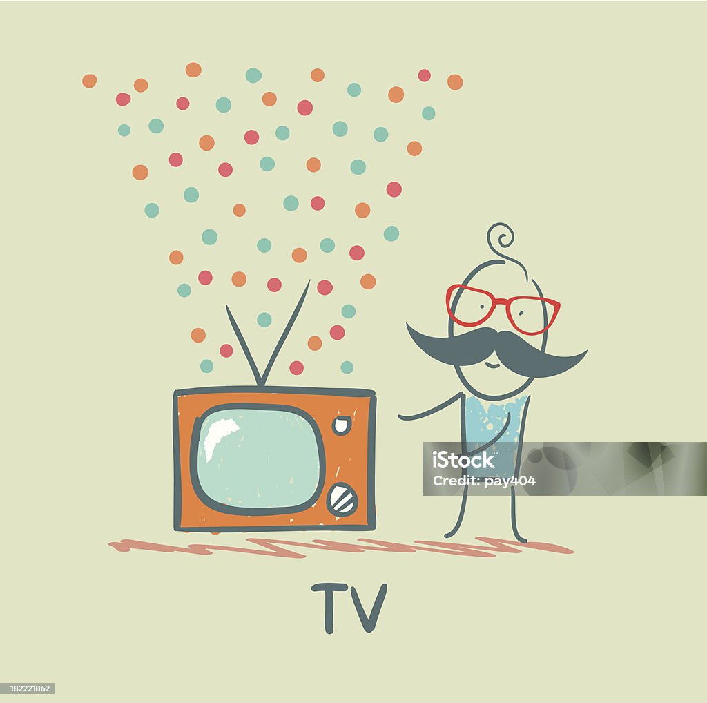 TV - Vetor de Arte royalty-free