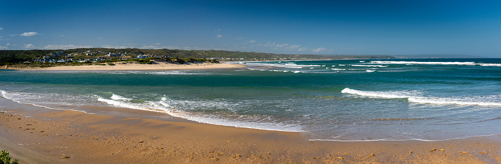 Stillbay river mouth estuary and the indian ocean