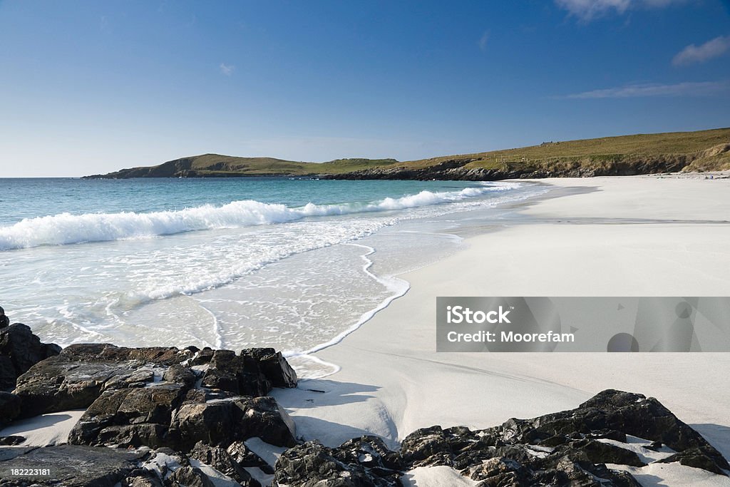 Shetland Trondra spiaggia in remoto - Foto stock royalty-free di Isole Shetland