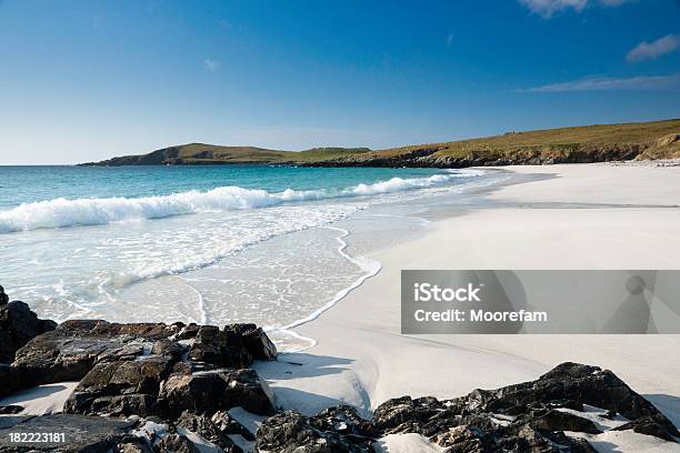 Shetland Trondra Spiaggia In Remoto - Fotografie stock e altre immagini di Isole Shetland - Isole Shetland, Spiaggia, Paesaggio
