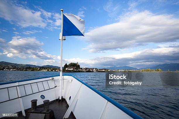Lake Zurich Stock Photo - Download Image Now - Flag, Zurich, Commercial Dock