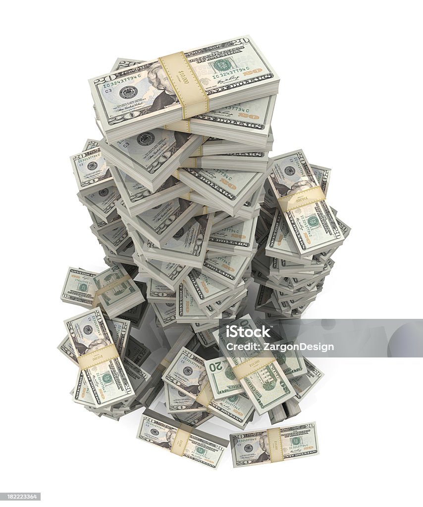 Monry Stacks Money Stack Stock Photo - Download Image Now - Aerial View, Business ...