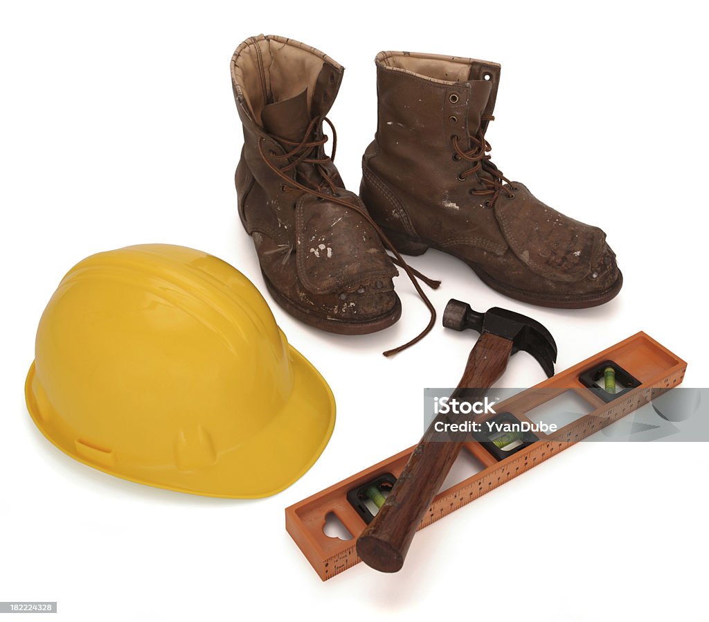 Lavori di costruzione utensile - Foto stock royalty-free di Abbigliamento