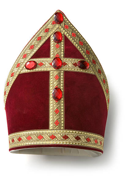 Hats: Miter of Sinterklaas stock photo