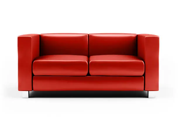 "classic red couch - studio lighting, isolated on white backgroundPlease see some similar pictures from my portfolio:"