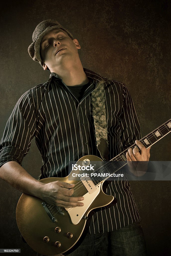 Rock Gitarrist - Lizenzfrei Akkord Stock-Foto