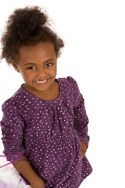istock Little girl with gift bag 182224954