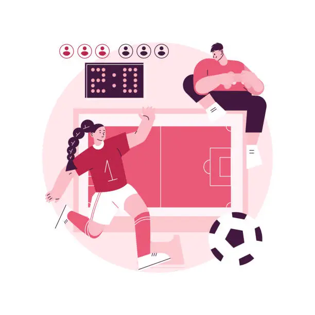 Vector illustration of Sports games abstract concept vector illustration.