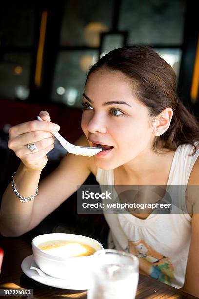 Eating Soup Stock Photo - Download Image Now - Adult, Adults Only, Appetizer