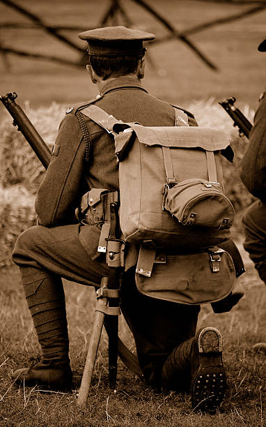 WW1 British Tommy. stock photo