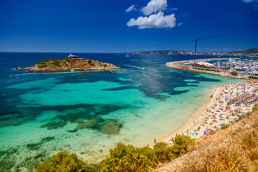 A beach in Portals Nous, Mallorca, Spain