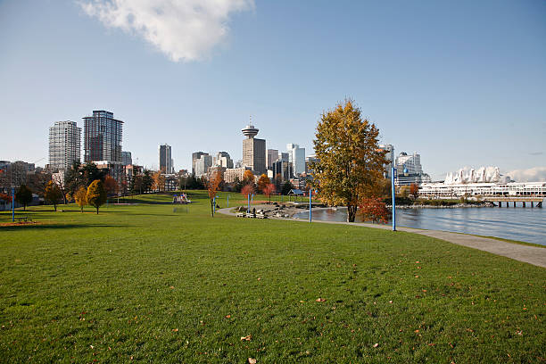 istock Vancouver Downtown Skyline . The Perfect Fall Day. 182226359
